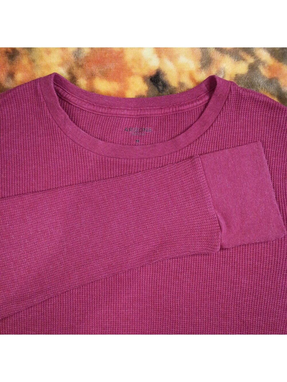 Arizona Jean Co. Men's Medium Long Sleeve Thermal Shirt Burgundy